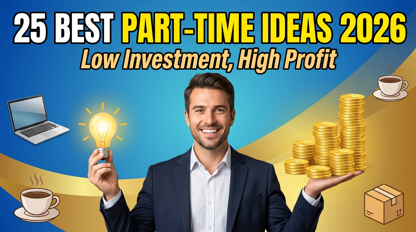 25 Best Part-Time Business Ideas to Start in 2026 (Low Investment, High Profit)